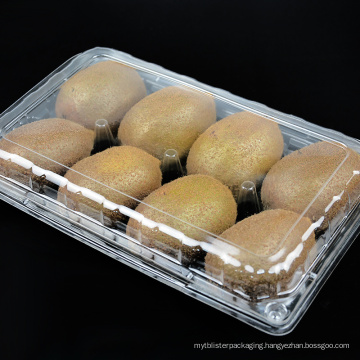 Transparent Dry Packaging Disposable Plastic Fruit Container Fresh Fruit Box for Kiwifruit